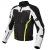 KURTKA MOTOCYKLOWA TEKSTYLNA REBELHORN BORG BLACK GREY FLUO YELLOW XS